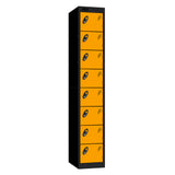 Probe 8 Door Sloping Top Triple Width — Black Carcass / Yellow Doors
