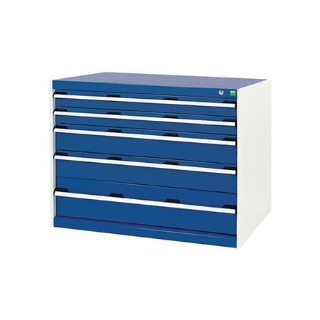 Bott Cubio 5 Drawer Cabinet 1050 Gentian Blue