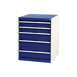 Bott Cubio 5 Drawer Cabinet 650 Gentian Blue