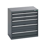 Bott Cubio 5 Drawer Cabinet 800 Anthracite Grey