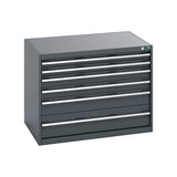 Bott Cubio 6 Drawer Cabinet 1050x800mm Anthracite Grey