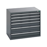 Bott Cubio 6 Drawer Cabinet 1050x900mm Anthracite Grey