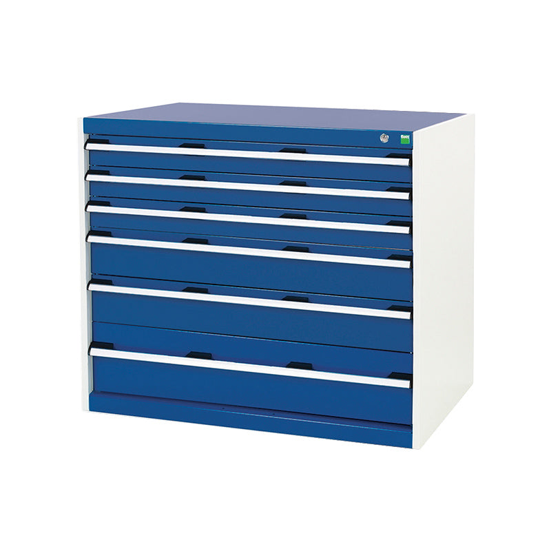 Bott Cubio 6 Drawer Cabinet 1050x900mm Gentian Blue