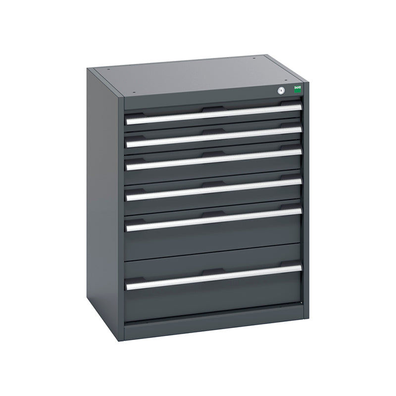 Bott Cubio 6 Drawer Cabinet 650x800mm Anthracite Grey