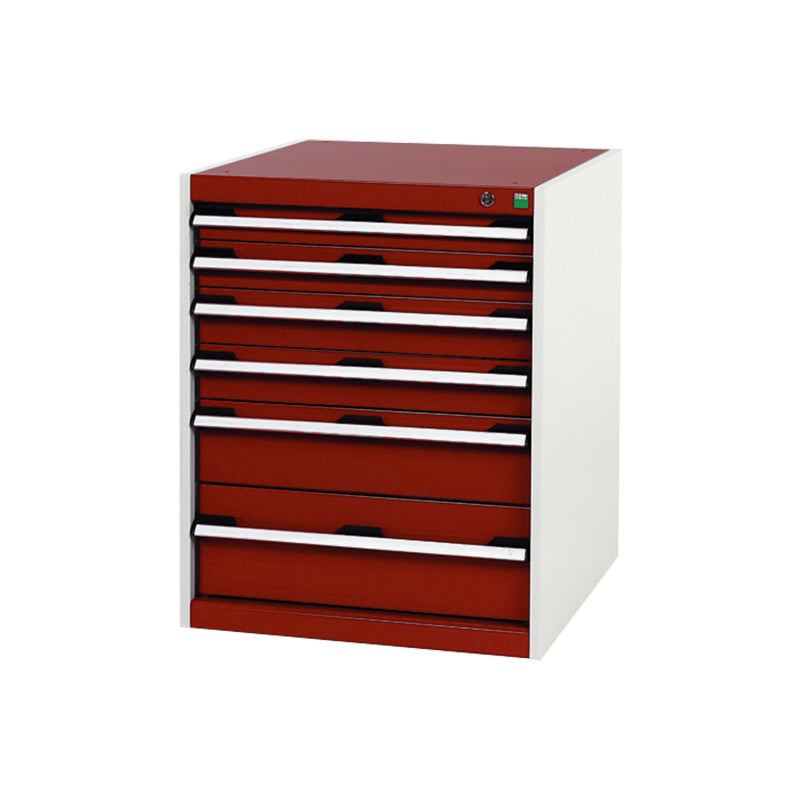 Bott Cubio 6 Drawer Cabinet 650x800mm Crimson Red
