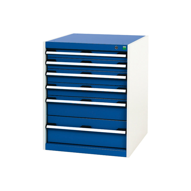 Bott Cubio 6 Drawer Cabinet 650x800mm Gentian Blue