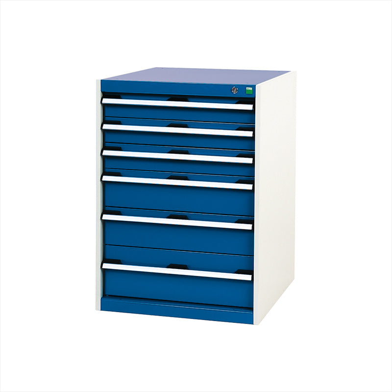 Bott Cubio 6 Drawer Cabinet 650x900mm Gentian Blue