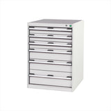 Bott Cubio 6 Drawer Cabinet 650x900mm Light Grey