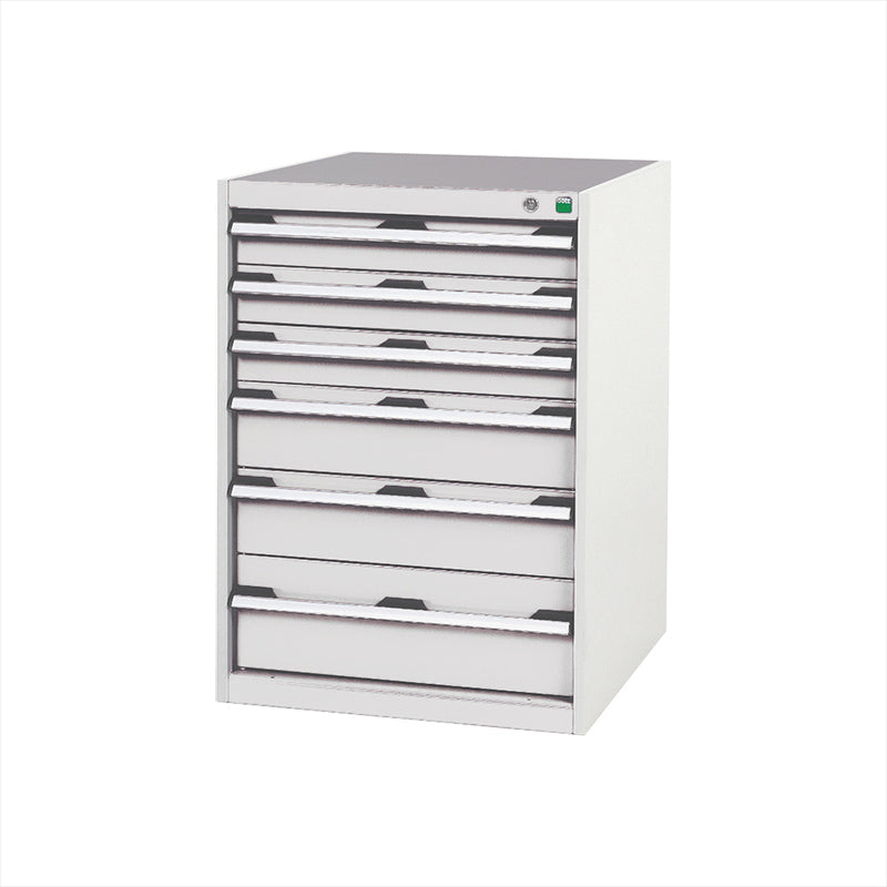 Bott Cubio 6 Drawer Cabinet 650x900mm Light Grey