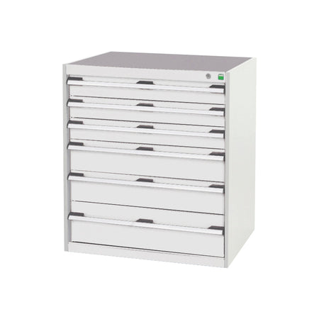 Bott Cubio 6 Drawer Cabinet 800x900mm Light Grey