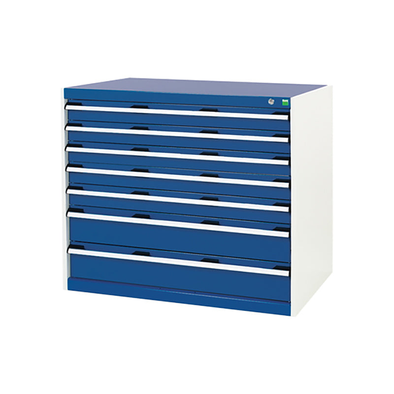 Bott Cubio 7 Drawer Cabinet 1050 Gentian Blue