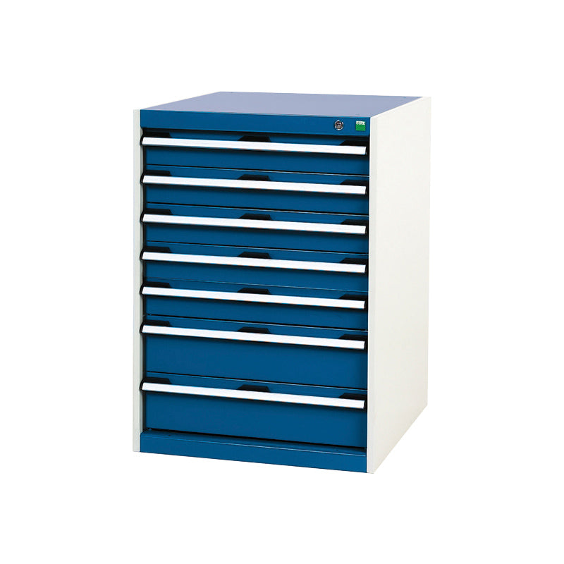 Bott Cubio 7 Drawer Cabinet 650 Gentian Blue