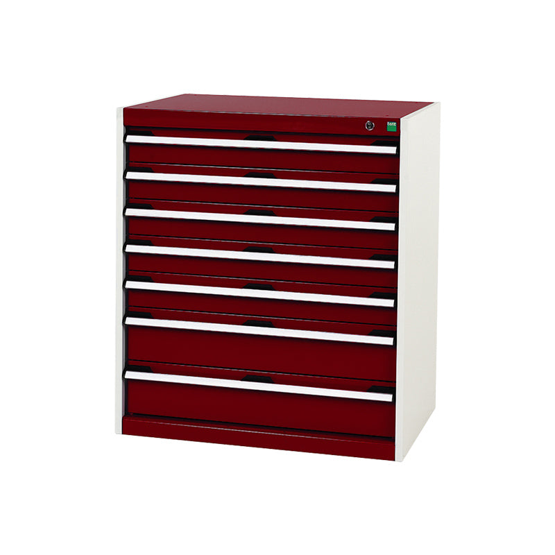 Bott Cubio 7 Drawer Cabinet 850 Crimson Red