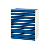 Bott Cubio 7 Drawer Cabinet 850 Gentian Blue