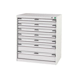 Bott Cubio 7 Drawer Cabinet 850 Light Grey