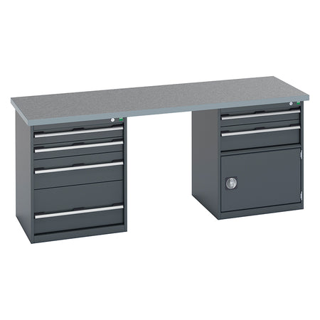 Bott Cubio Pedestal Island Bench (2000x750x840mm) - KC Supply