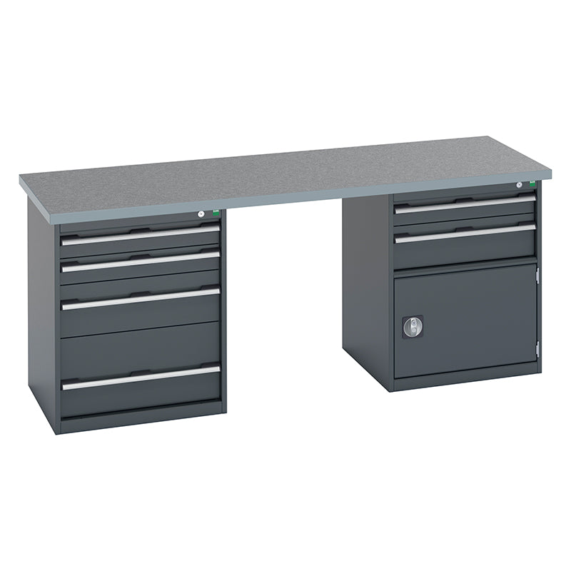 Bott Cubio Pedestal Island Bench (2000x750x840mm) - KC Supply
