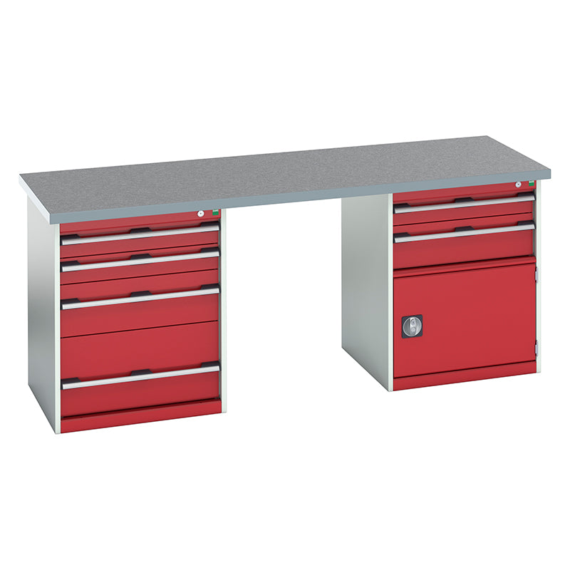 Bott Cubio Pedestal Island Bench (2000x750x840mm) - KC Supply