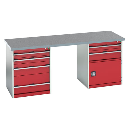 Bott Cubio Pedestal Island Bench (2000x750x840mm) - KC Supply