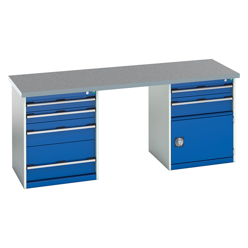 Bott Cubio Pedestal Island Bench (2000x750x840mm) - KC Supply