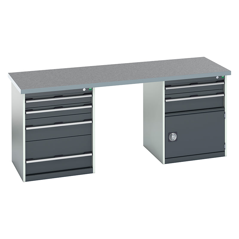 Bott Cubio Pedestal Island Bench (2000x750x840mm) - KC Supply