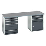 Bott Cubio Pedestal Island Bench (2000x750x840mm) - KC Supply