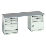 Bott Cubio Pedestal Island Bench (2000x750x840mm) - KC Supply