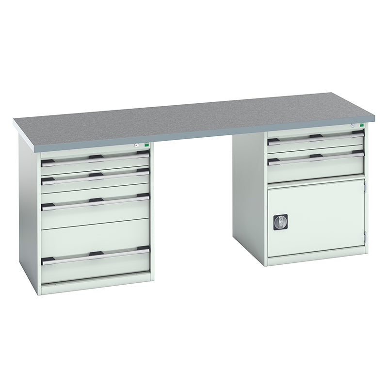 Bott Cubio Pedestal Island Bench (2000x750x840mm) - KC Supply