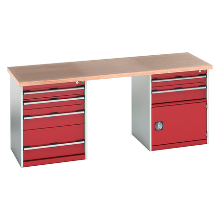 Bott Cubio Pedestal Island Bench (2000x750x840mm) - KC Supply