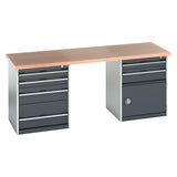 Bott Cubio Pedestal Island Bench (2000x750x840mm) - KC Supply