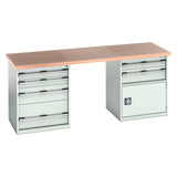 Bott Cubio Pedestal Island Bench (2000x750x840mm) - KC Supply