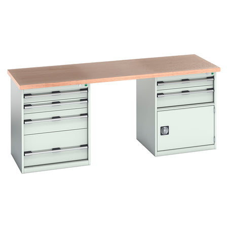 Bott Cubio Pedestal Island Bench (2000x750x840mm) - KC Supply