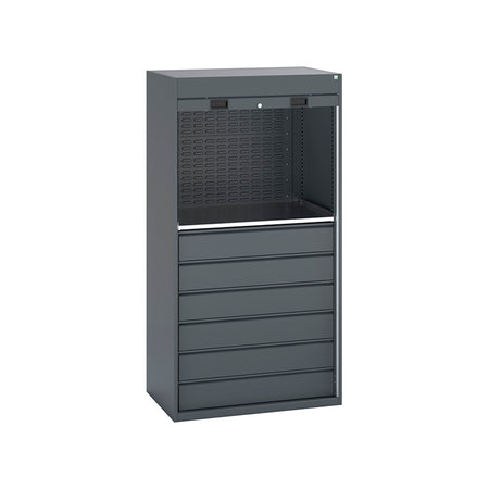 Bott Cubio Roller Shutter Cupboard 1050x650x2000mm Anthracite Grey
