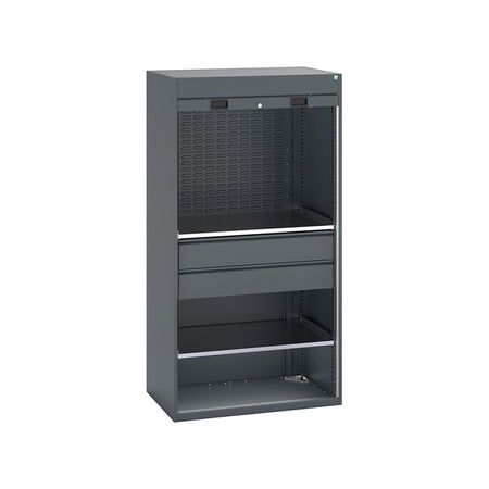 Bott Cubio Roller Shutter Workshop Cupboard Config A Anthracite Grey