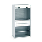 Bott Cubio Roller Shutter Workshop Cupboard Config A Light Grey