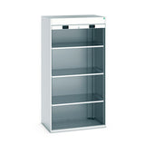 Bott Cubio Roller Shutter Workshop Cupboard Config B Light Grey