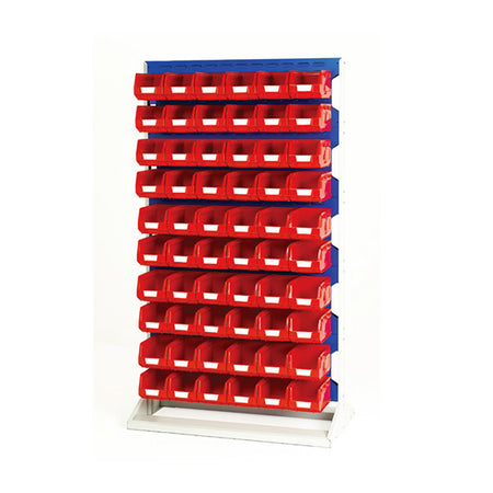 Bott Louvre Double Sided Panel Rack with Bin Kit - KC Supply