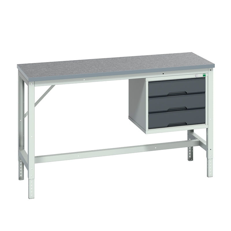 Bott Verso Adjustable Framework Bench with Drawer Cabinet - KC Supply