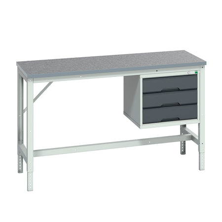 Bott Verso Adjustable Framework Bench with Drawer Cabinet - KC Supply