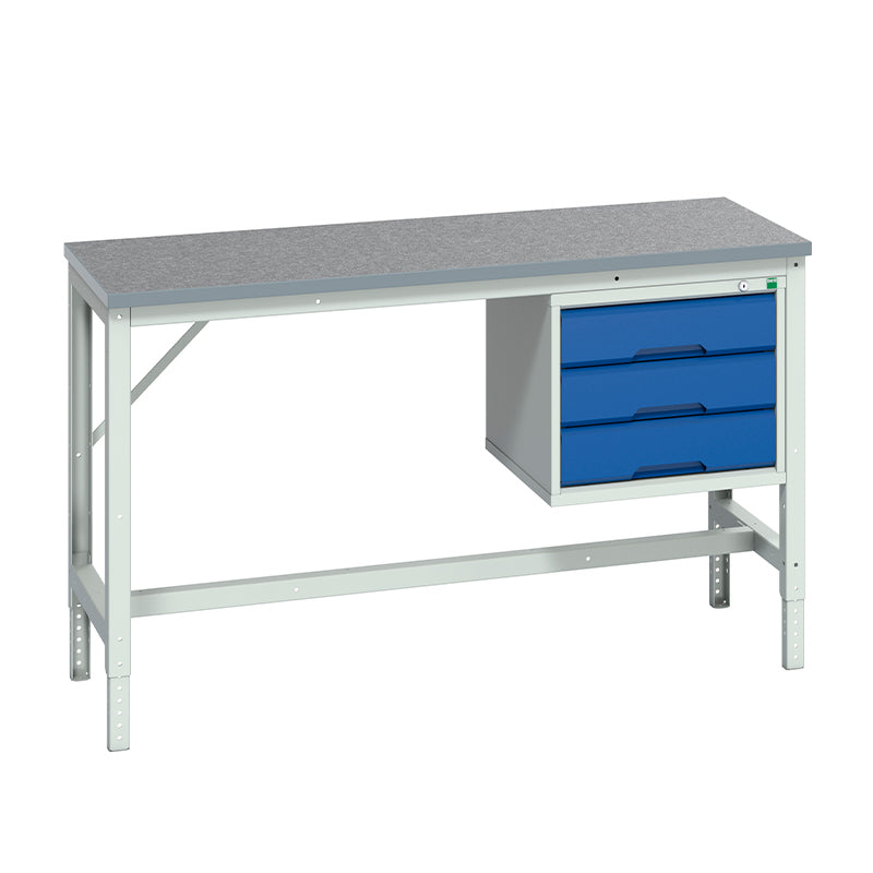 Bott Verso Adjustable Framework Bench with Drawer Cabinet - KC Supply