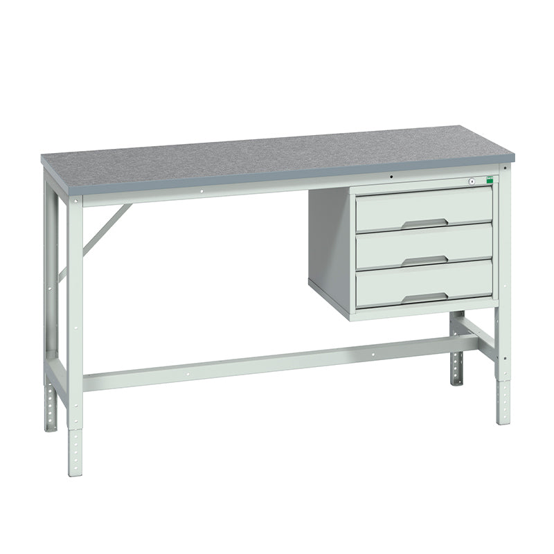 Bott Verso Adjustable Framework Bench with Drawer Cabinet - KC Supply