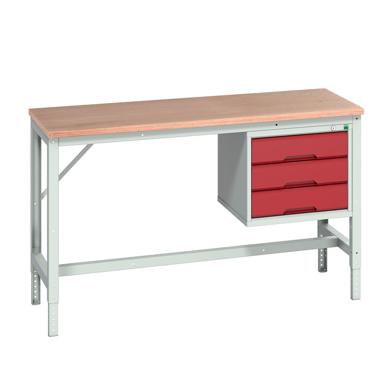 Bott Verso Adjustable Framework Bench with Drawer Cabinet - KC Supply
