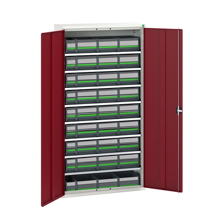 Bott Verso Bin Cupboard with Bottbox Kit 1050x350mm 36BB Crimson Red