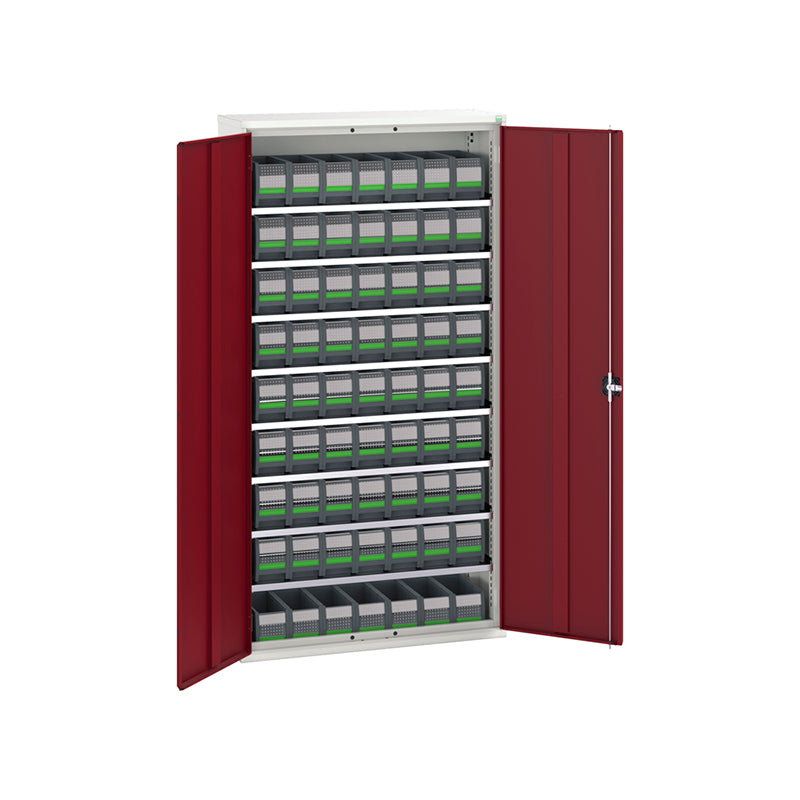 Bott Verso Bin Cupboard with Bottbox Kit 1050x350mm 63BB Crimson Red