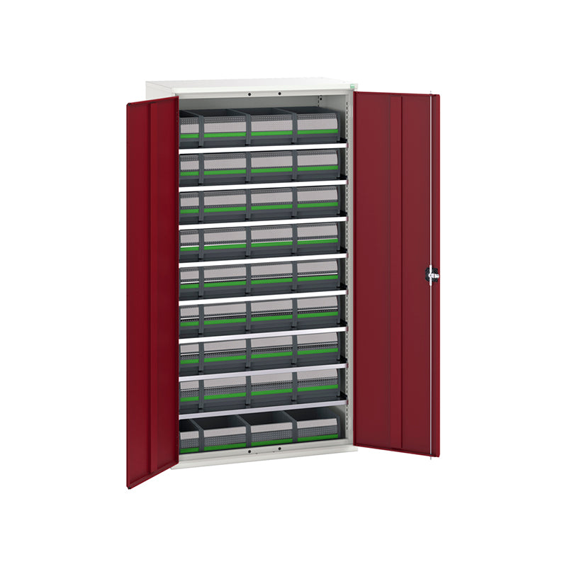 Bott Verso Bin Cupboard with Bottbox Kit 1050x550mm Crimson Red