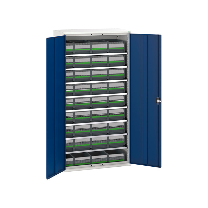 Bott Verso Bin Cupboard with Bottbox Kit 1050x550mm Gentian Blue