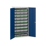 Bott Verso Bin Cupboard with Bottbox Kit 1050x550mm Gentian Blue