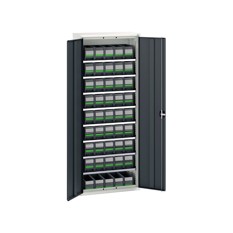 Bott Verso Bin Cupboard with Bottbox Kit 800x350mm Anthracite Grey