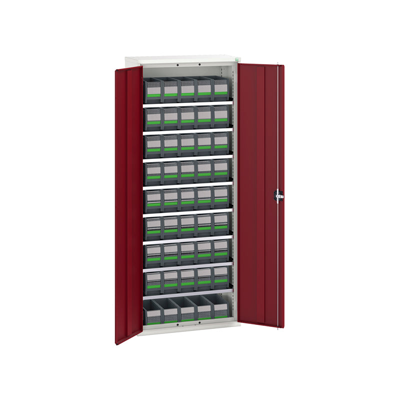 Bott Verso Bin Cupboard with Bottbox Kit 800x350mm Crimson Red