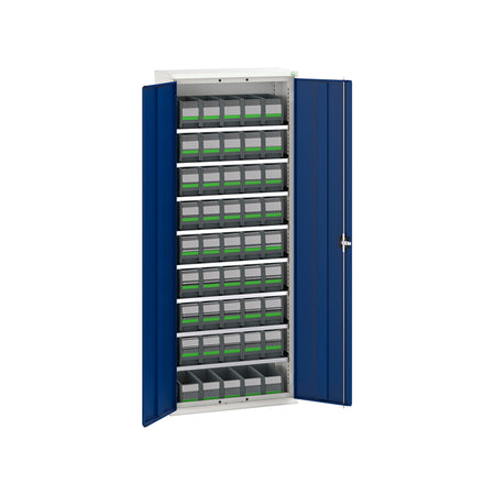 Bott Verso Bin Cupboard with Bottbox Kit 800x350mm Gentian Blue